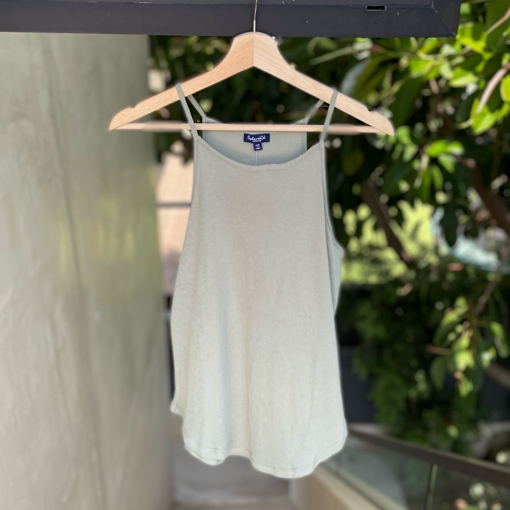 ๐ splendid high neck tank in sage - Picture 9 of 11